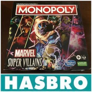 HASBRO - NWT Monopoly Marvel Super Villains Edition. Sealed Box